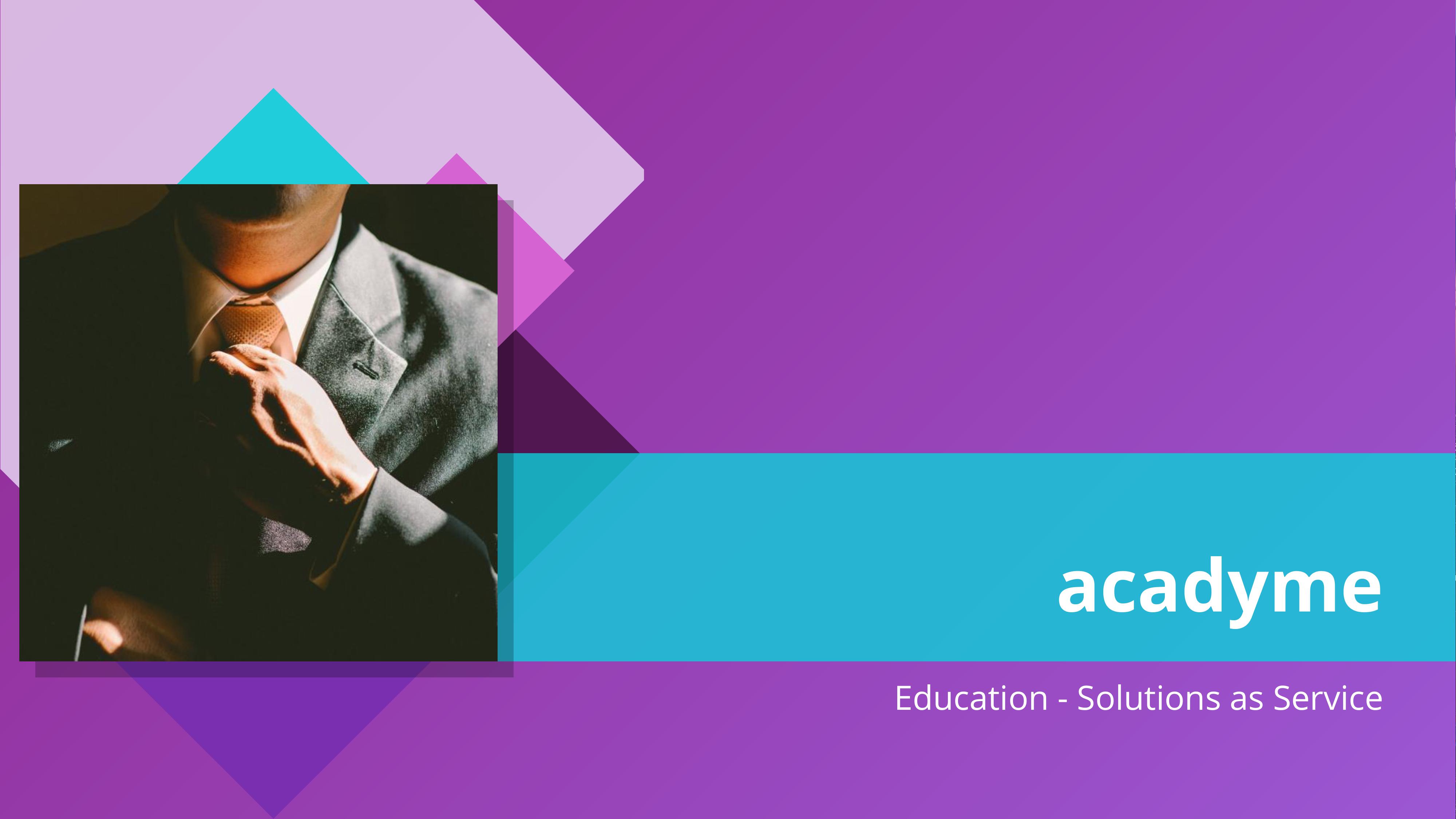 Acadyme education management platform screenshot